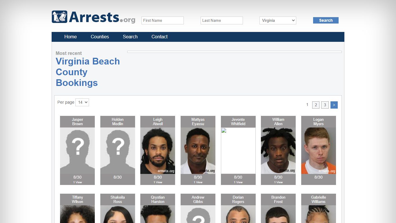 Virginia Beach County Arrests and Inmate Search